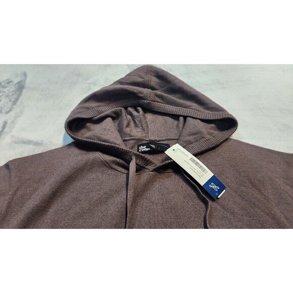 The Commons Men's Large Purple 100% Merino Wool Brosnan Hoodie NWT Winter - Picture 4 of 9